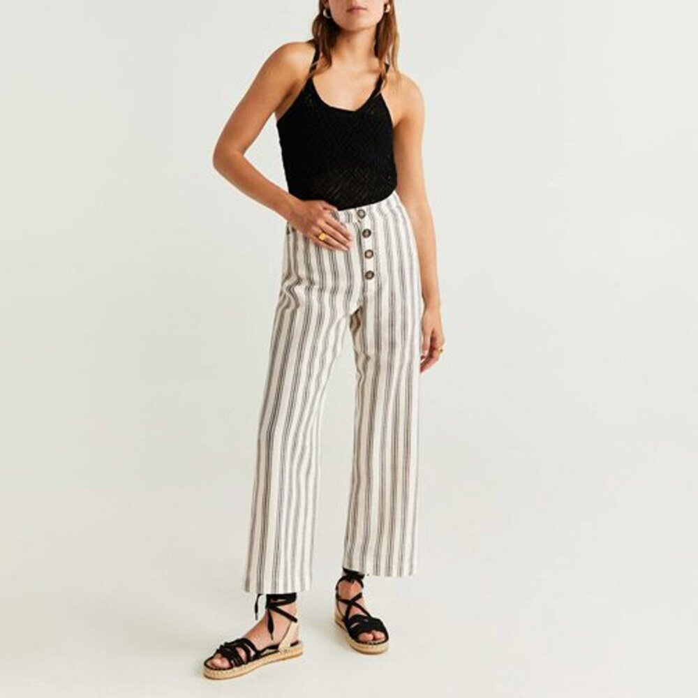 Striped pants by Mango